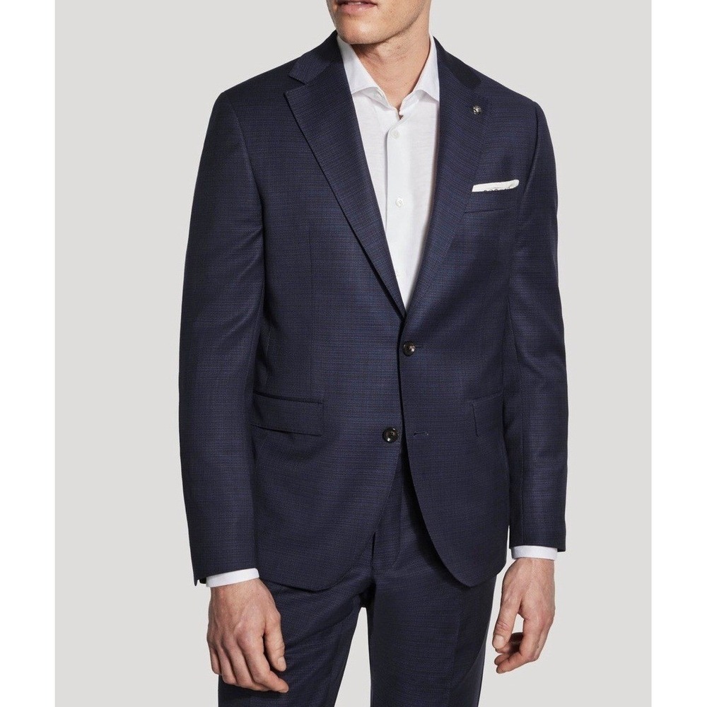 Jack Victor Esprit CT Super 120's Wool Blazer Sport Coat 42R NWT Navy Birdseye